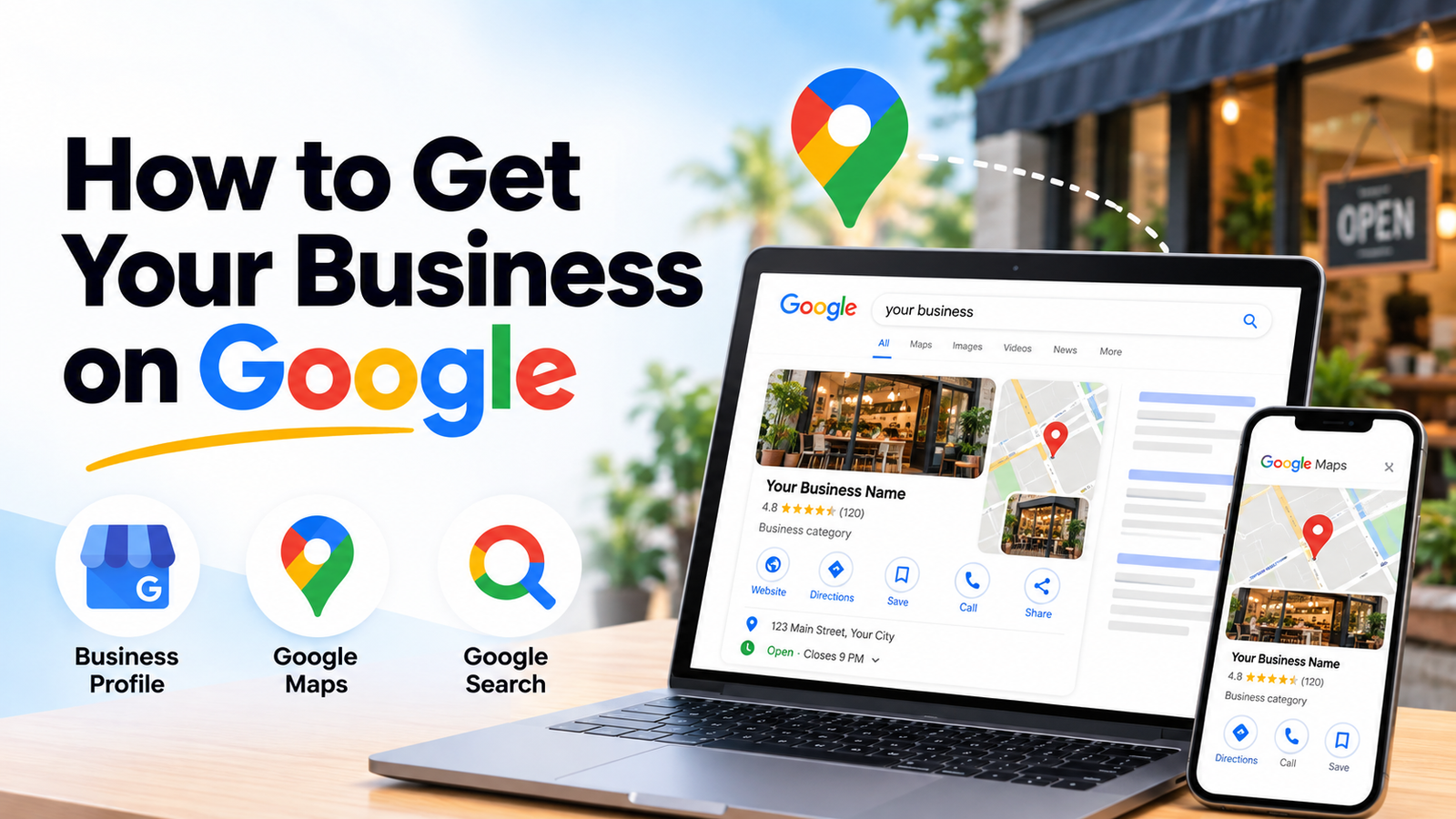 Google search visibility and business discovery